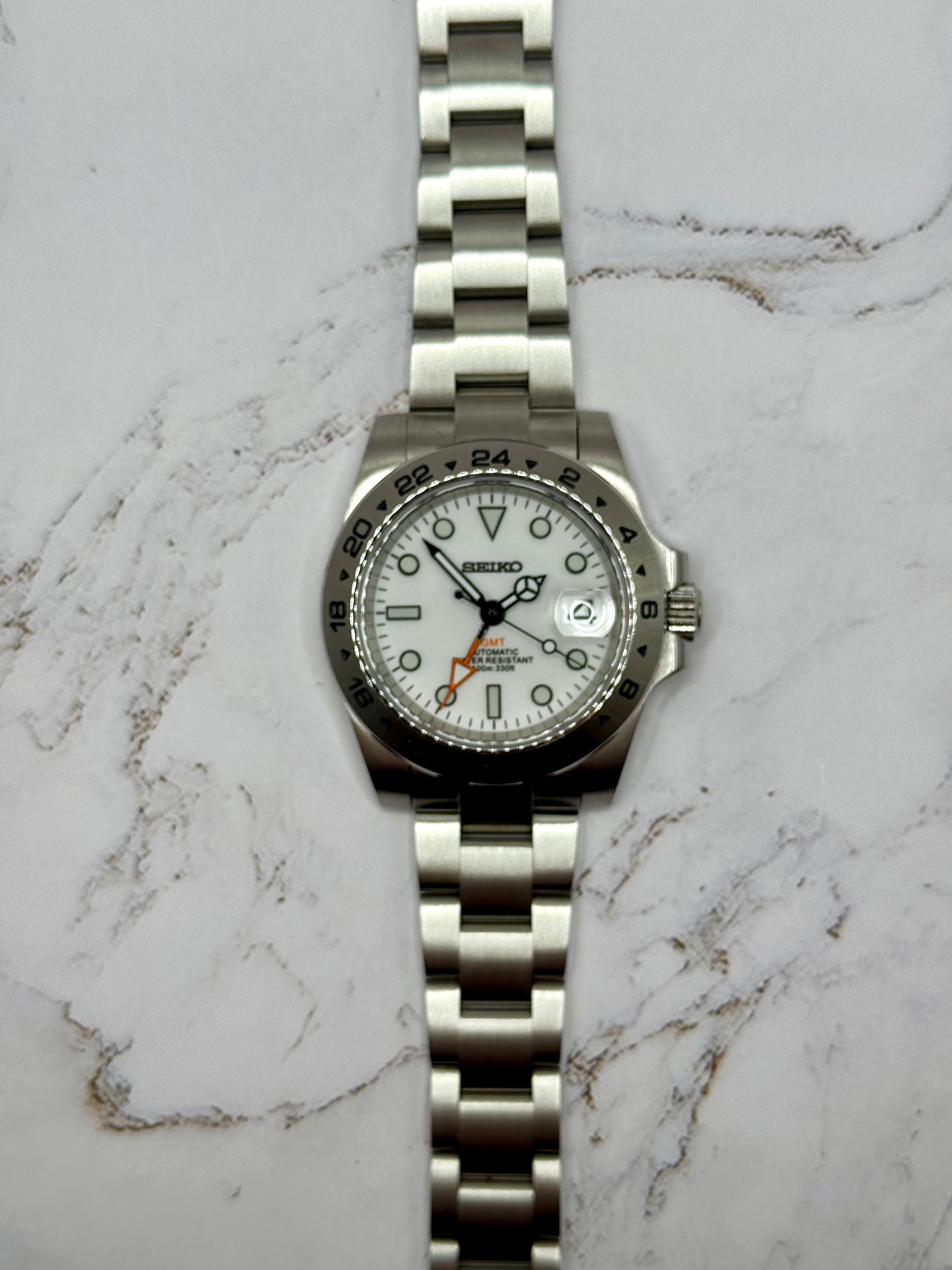 Explorer II GMT White