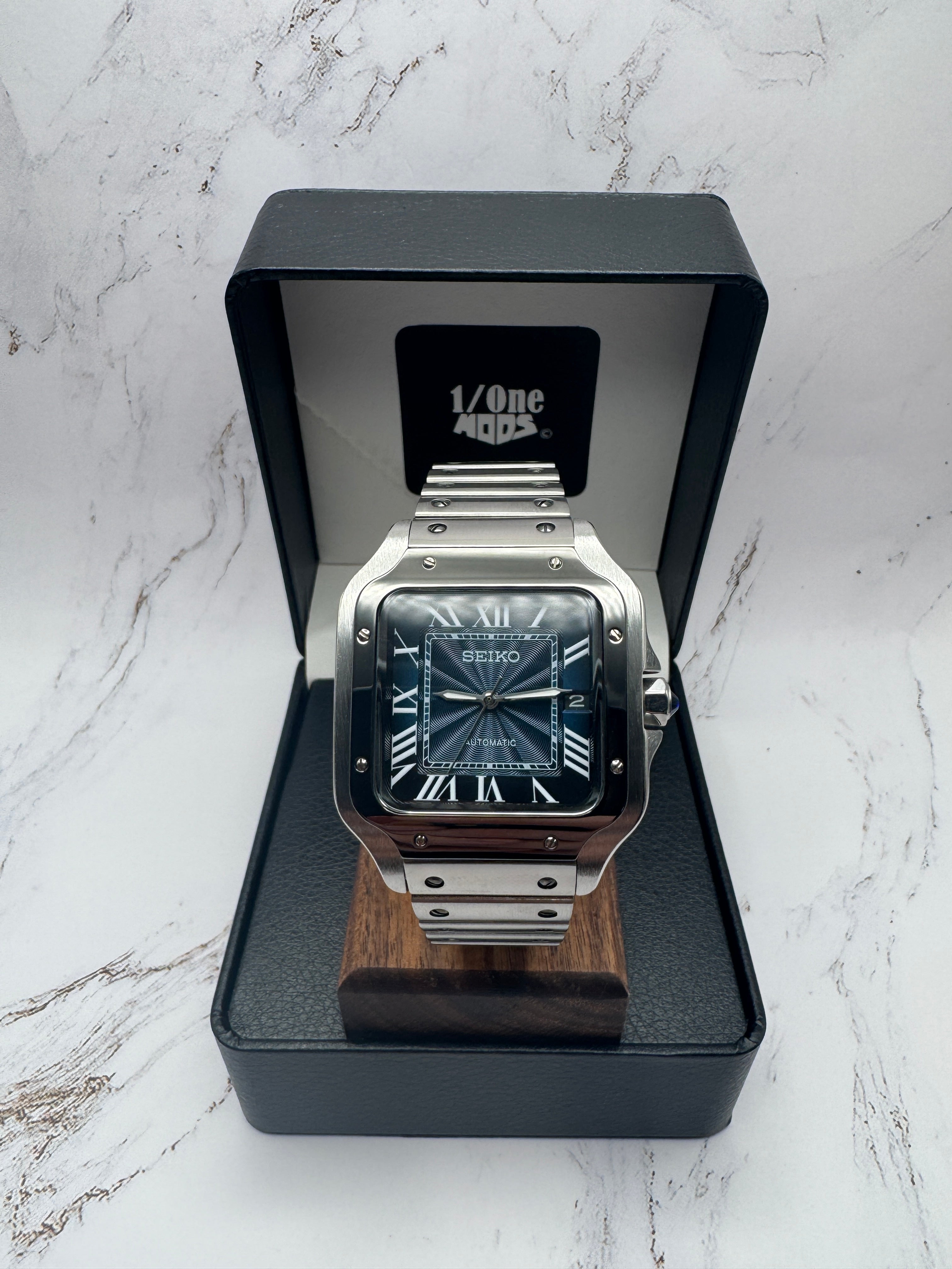 Seiko Santos Blue Dial with Date Watch