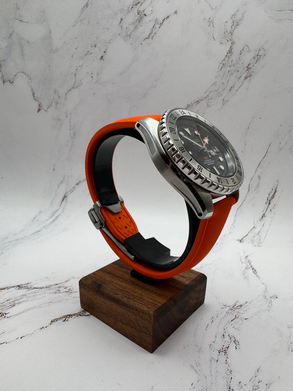 Seiko Explorer II / GMT Master Style Combination Automatic Watch